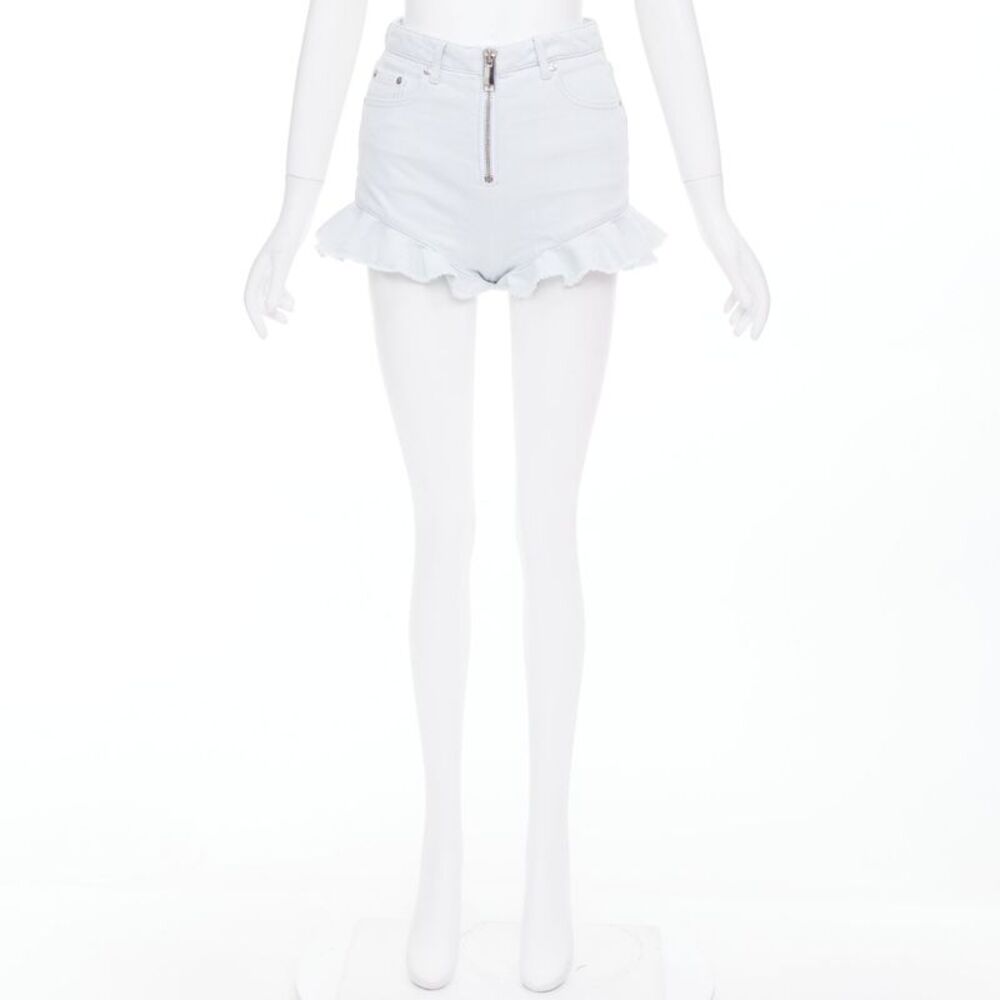 Msgm Ruffle Hem Mini Shorts - Picture 9 of 9